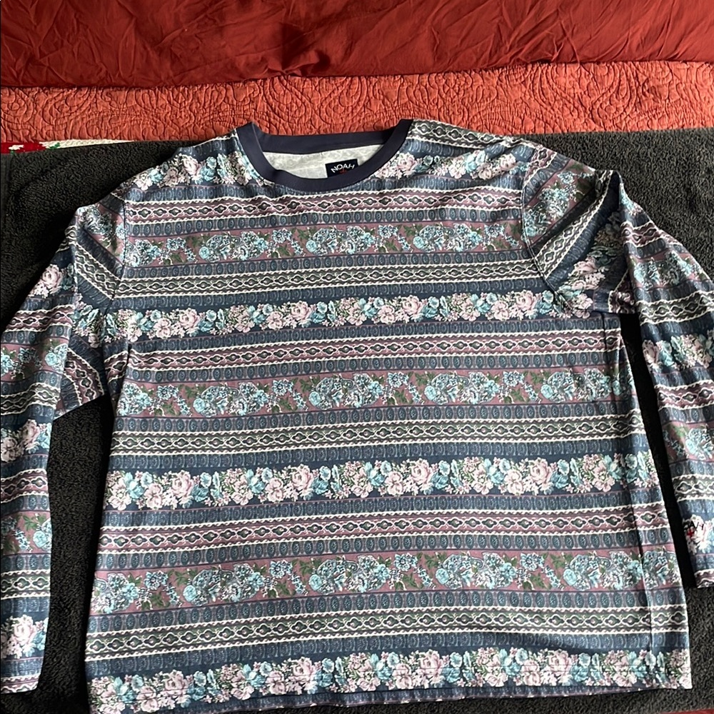 Noah NYC Floral Long-sleeve T-Shirt